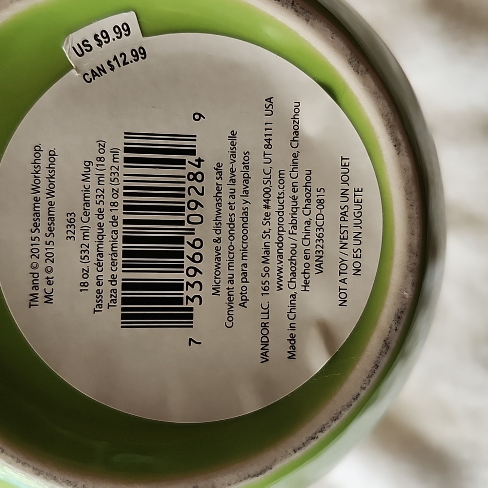 Sesame Street Oscar The Grouch  Mug - Picture 6 of 6